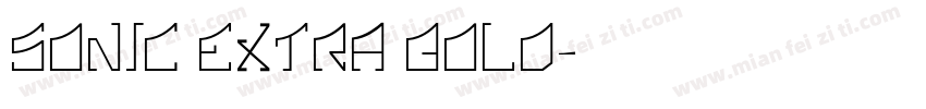 SONIC EXTRA BOLD字体转换